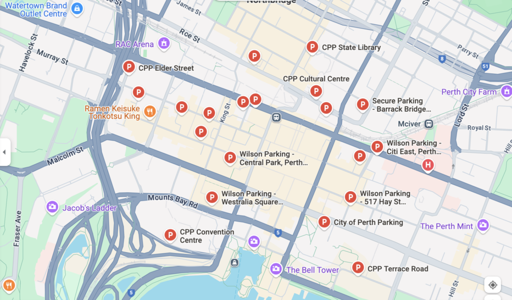 PCEC Parking